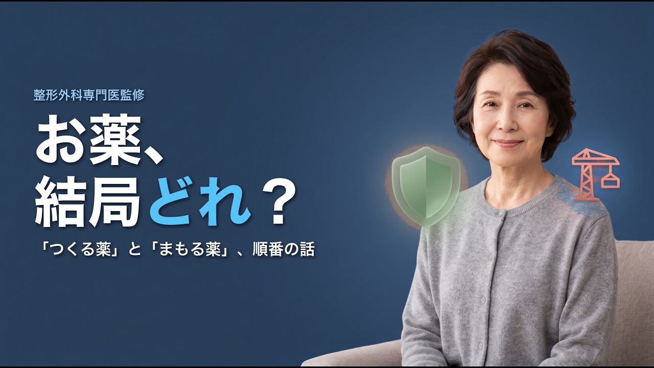 骨粗鬆症の薬は「つくる」と「まもる」 順番が大事