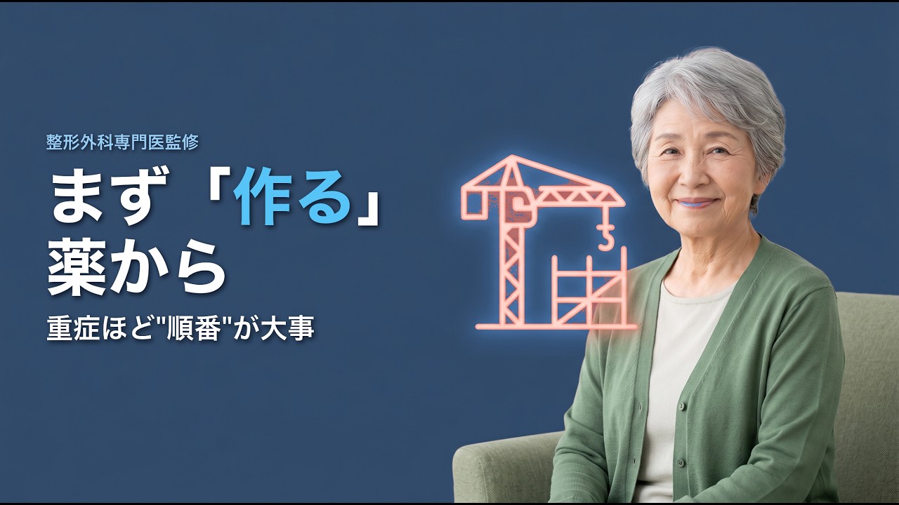 重症の骨粗鬆症はなぜ「骨を作る薬」から始める？