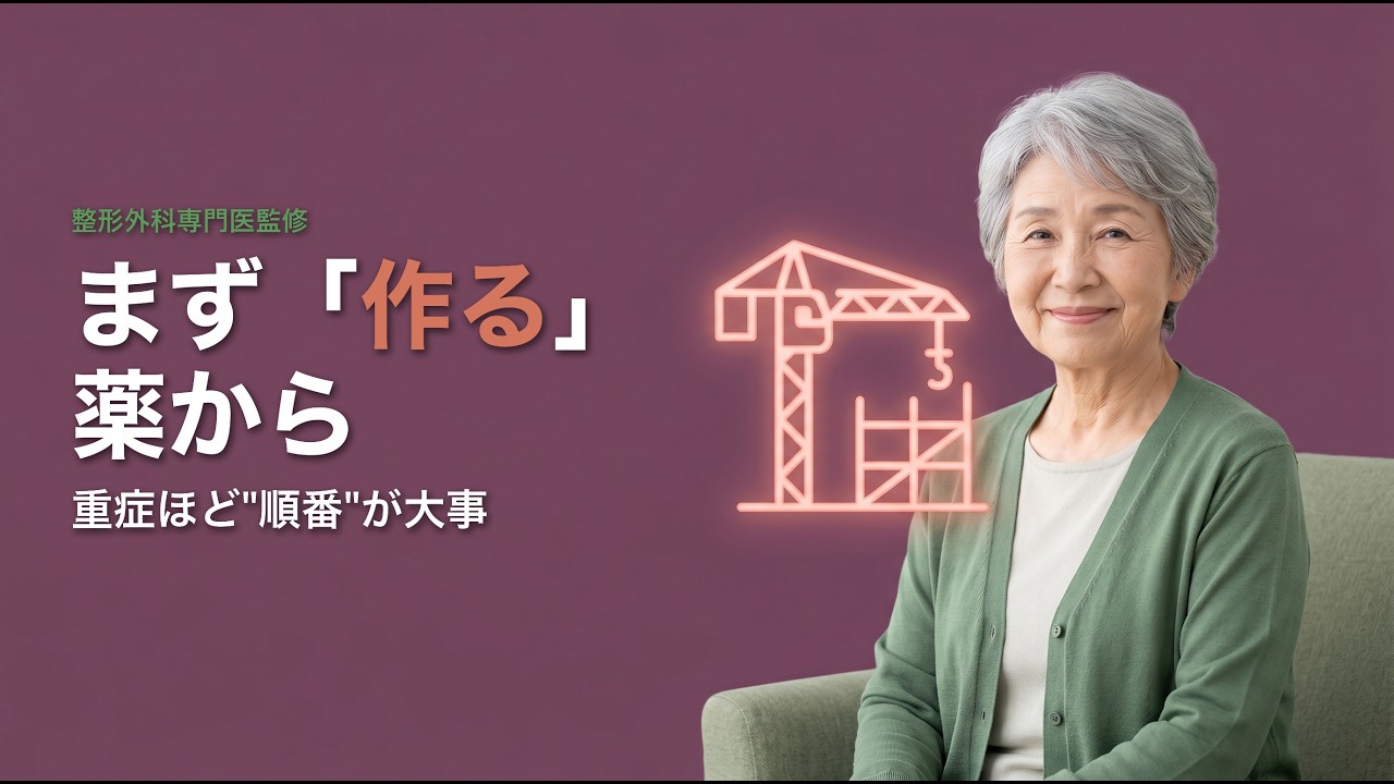 重症の骨粗鬆症はなぜ「骨を作る薬」から始める？