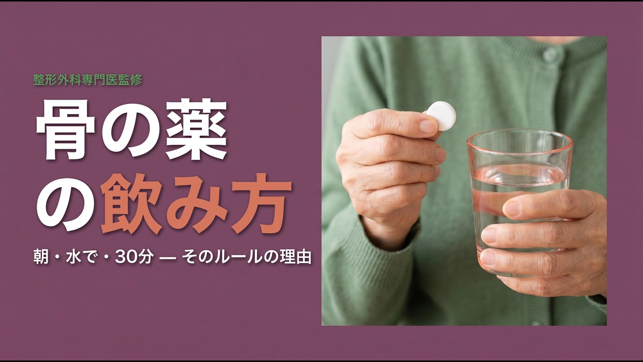 骨粗鬆症の薬 ビスフォスフォネート 飲み方と注意点